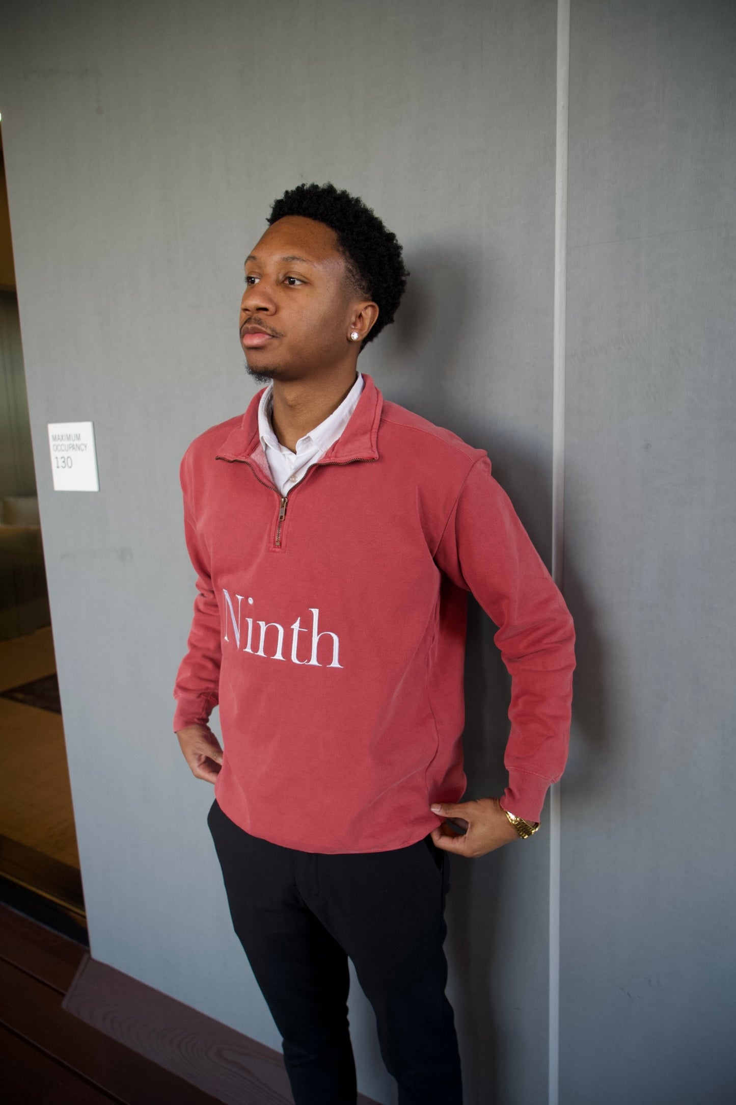 Ninth Red Quarter Zip