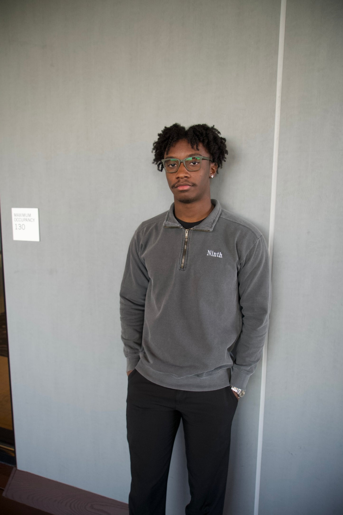 Ninth Grey Quarter Zip