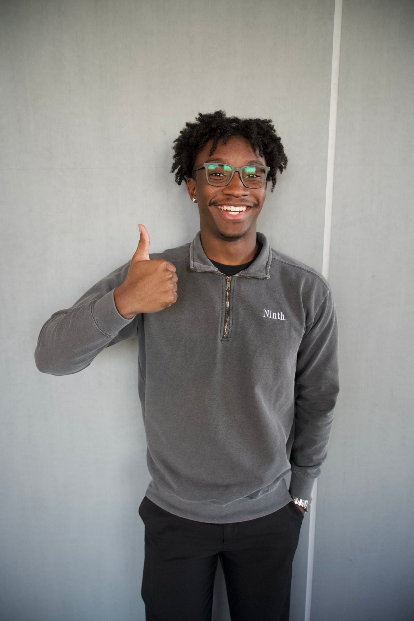 Ninth Grey Quarter Zip