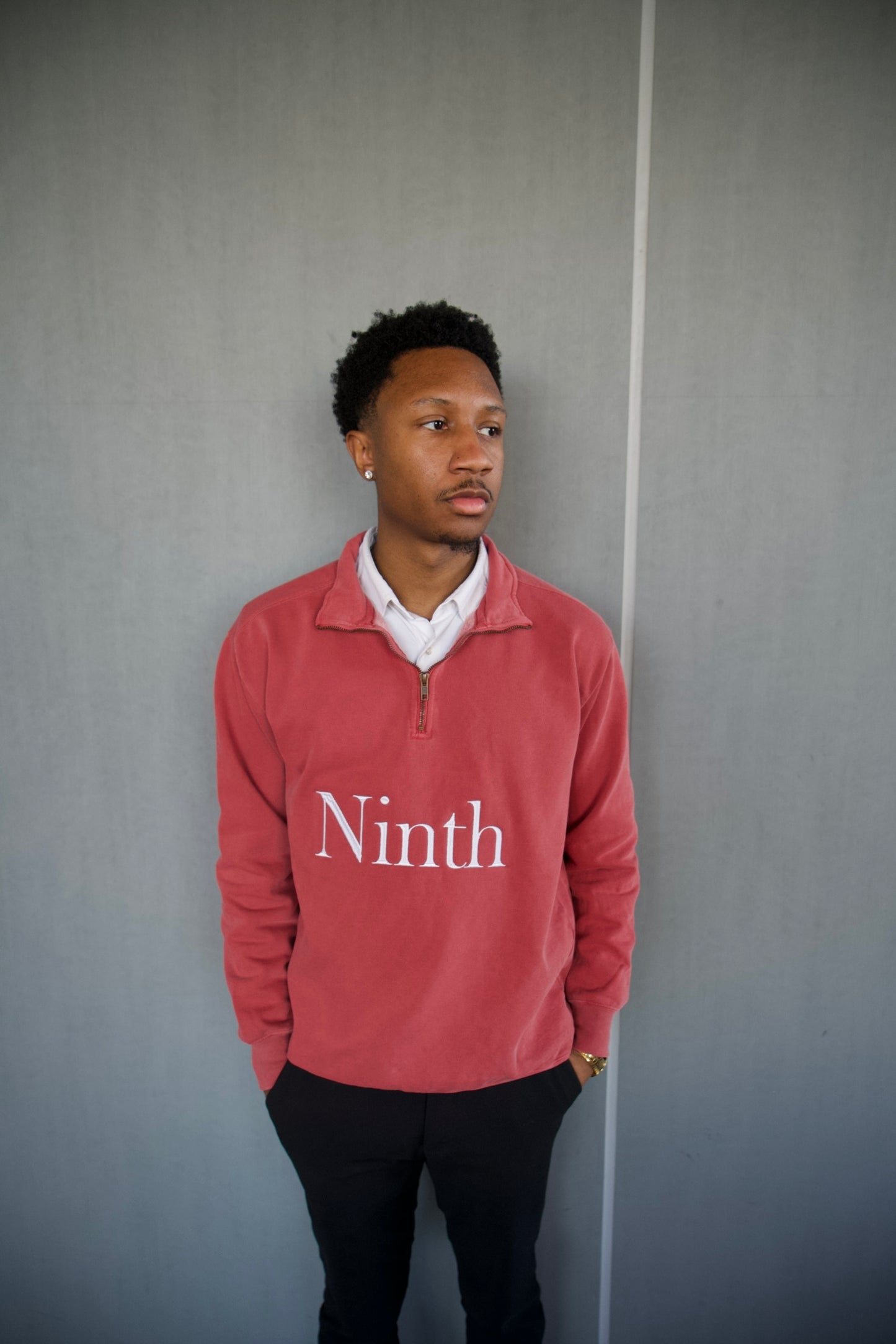 Ninth Red Quarter Zip